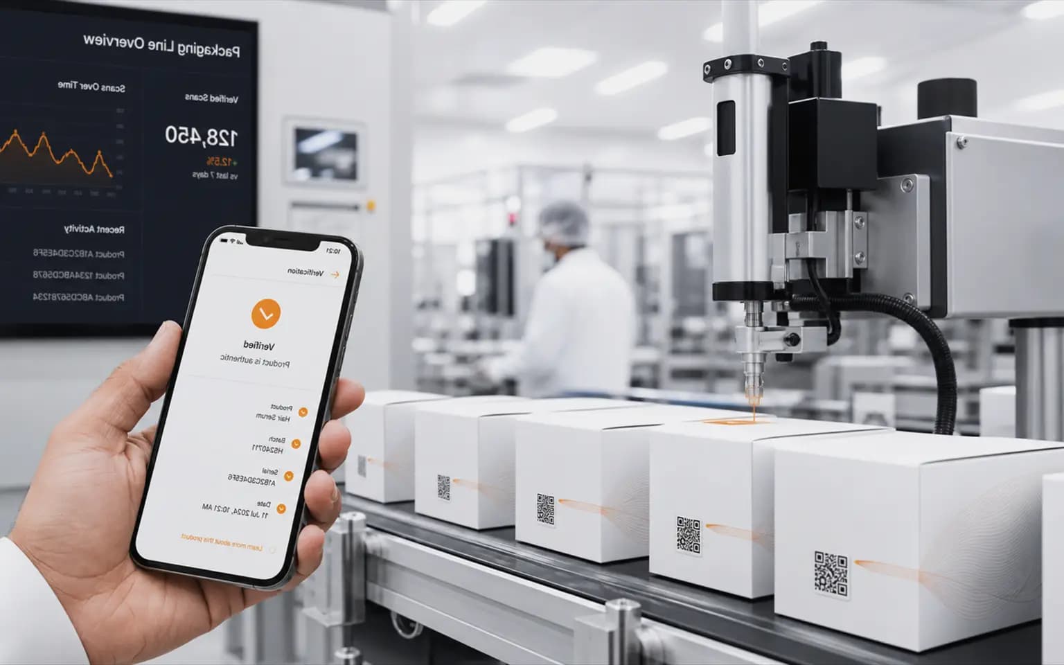 Scan simulator and layout check on phone
