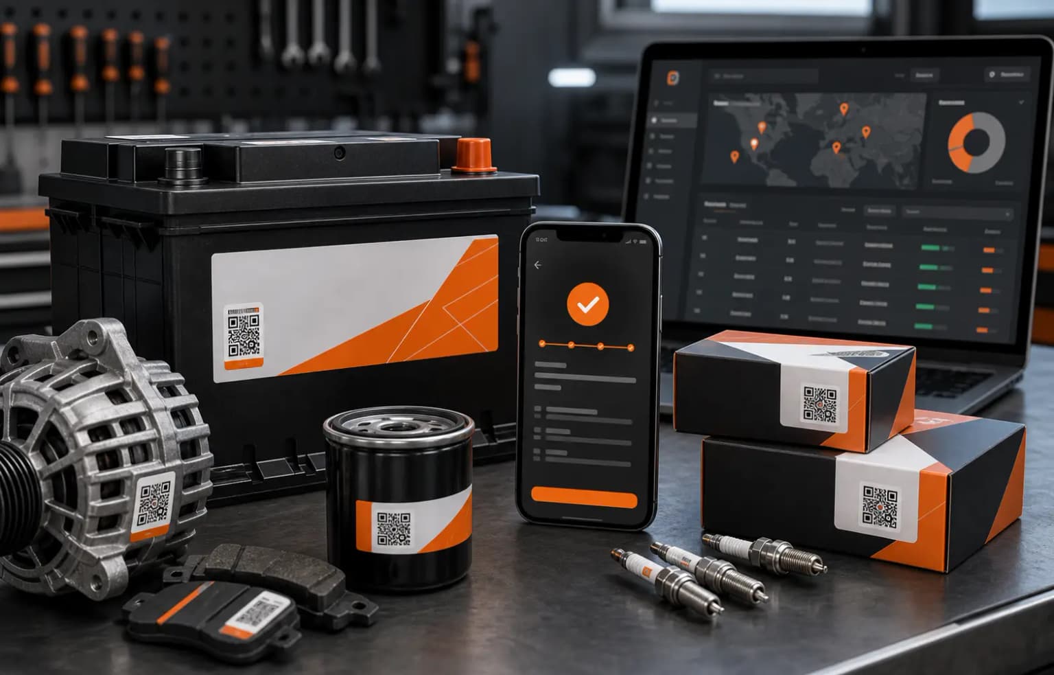 Auto parts and batteries coding details